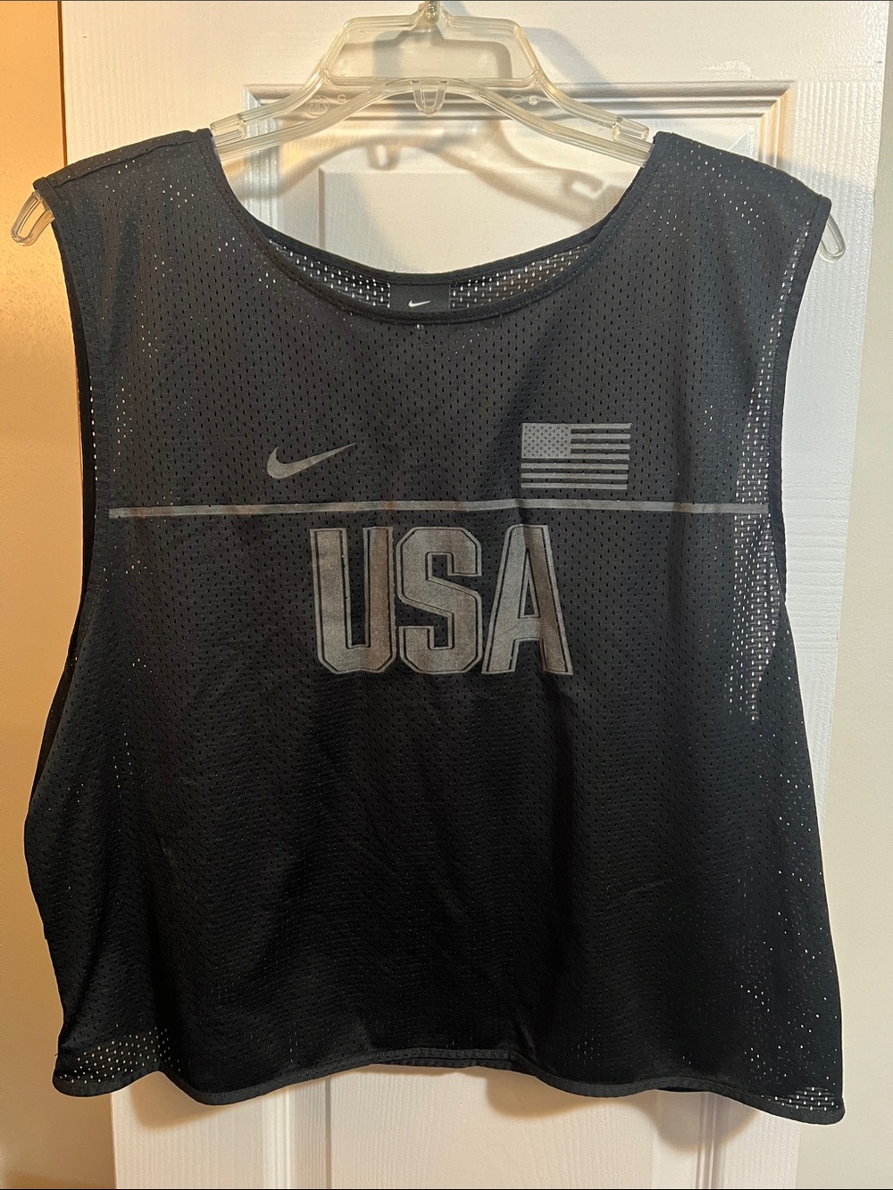 Nike Black Mesh USA Training Tank Top